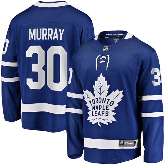 Men's Toronto Maple Leafs Matt Murray #30 Blue Player Game Jersey1