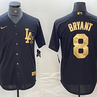 Men's Los Angeles Dodgers Kris Bryant #8 Black Limited Player Jersey1