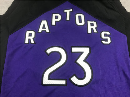 Men's Toronto Raptors Fred VanVleet Black/Purple 2020/21 Swingman Player Jersey1