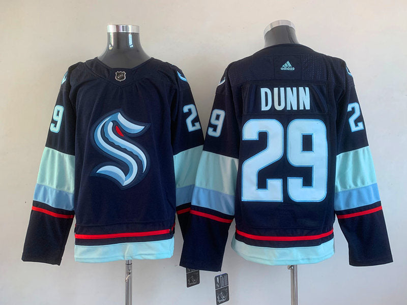Men's Seattle Kraken Vince Dunn #29 Deep Sea Blue Home Breakaway Player Jersey1