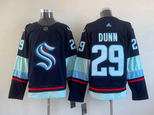 Men's Seattle Kraken Vince Dunn #29 Deep Sea Blue Home Breakaway Player Jersey1