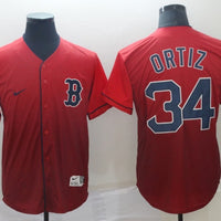 Men's Boston Red Sox David Ortiz #34 Red Fashion Stitched Jersey1