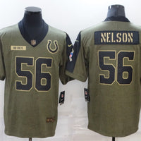 Men's Indianapolis Colts Quenton Nelson #56 Brown Alternate Game Jersey1