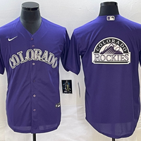 Men's Colorado Rockies Purple Alternate Replica Team Jersey1