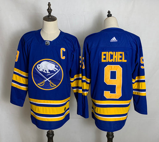 Men's Buffalo Sabres Jack Eichel #9 Royal Player Game Jersey1