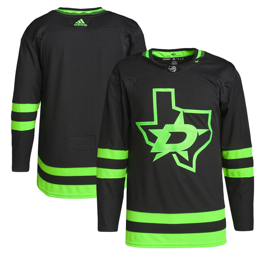 Men's Dallas Stars Black Alternate Primegreen Authentic Blank Jersey1