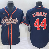 Men's Houston Astros Yordan Alvarez #44 Navy Replica Jersey1 Joint Edition