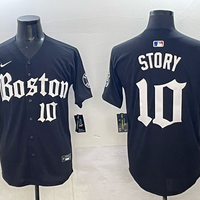 Men's Boston Red Sox Trevor Story #10 Black Limited Player Jersey