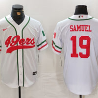 Men's San Francisco 49ers Deebo Samuel #19 White Player Game Jersey1