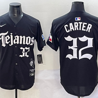 Men's Texas Rangers Evan Carter #32 Black Player Jersey