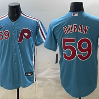 Men's Philadelphia Phillies Jhoan Duran #59 Light Blue Alternate Limited Player Jersey