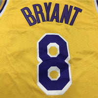 Men's Los Angeles Lakers Kobe Bryant #8 Yellow Swingman Player Jersey1