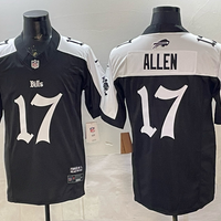 Men's Buffalo Bills Josh Allen #17 Black Team Game Player Jersey
