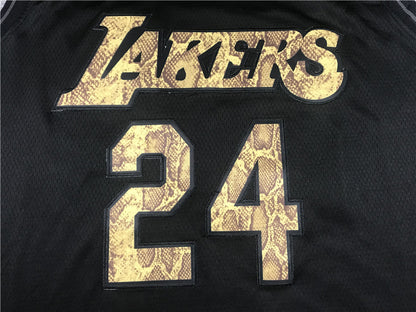 Men's Los Angeles Lakers Kobe Bryant #24 Black Swingman Player Jersey1