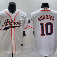 Men's Houston Astros Yuli Gurriel #10 White Replica Jersey1 Joint Edition