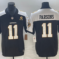 Men's Dallas Cowboys Micah Parsons #11 Black Authentic Game Jersey1