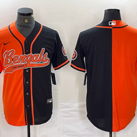 Men's Cincinnati Bengals Orange/Black Blank Jersey1 Joint Edition