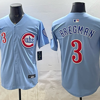Men's Chicago Cubs Alex Bregman #3 Light Blue Alternate Limited Player Jersey