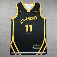 Men's Golden State Warriors Klay Thompson #11 Black 2023/24 Swingman Jersey1 - City Edition