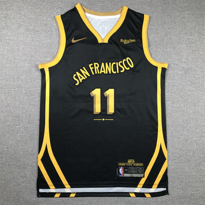 Men's Golden State Warriors Klay Thompson #11 Black 2023/24 Swingman Jersey1 - City Edition