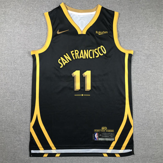 Men's Golden State Warriors Klay Thompson #11 Black 2023/24 Swingman Jersey1 - City Edition