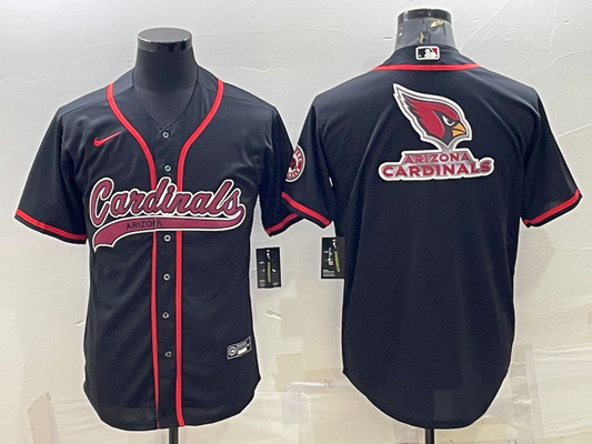 Men's Arizona Cardinals Black Game Jersey1