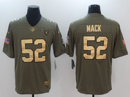 Men's Las Vegas Raiders Khalil Mack #52 Brown Player Game Jersey1