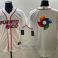 Men's Puerto Rico Baseball White 2026 World Baseball Classic Player Jersey