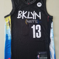 Men's Brooklyn Nets James Harden Black 2020/21 Fashion Jersey1 - City Edition