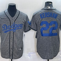 Men's Los Angeles Dodgers Clayton Kershaw Nike Gray Alternate Replica Player Name Jersey1