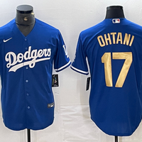 Men's Los Angeles Dodgers Shohei Ohtani Blue Player Game Jersey1