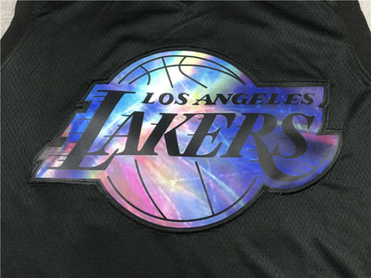 Men's Los Angeles Lakers LeBron James #23 Black Player Jersey1