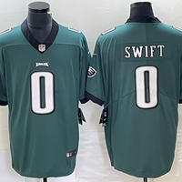 Men's Philadelphia Eagles D'Andre Swift #0 Midnight Green Game Jersey1