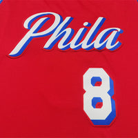 Men's Philadelphia 76ers Paul George #8 Red Swingman Jersey1 - Statement Edition