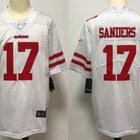 Men's San Francisco 49ers Emmanuel Sanders #17 White Game Jersey1