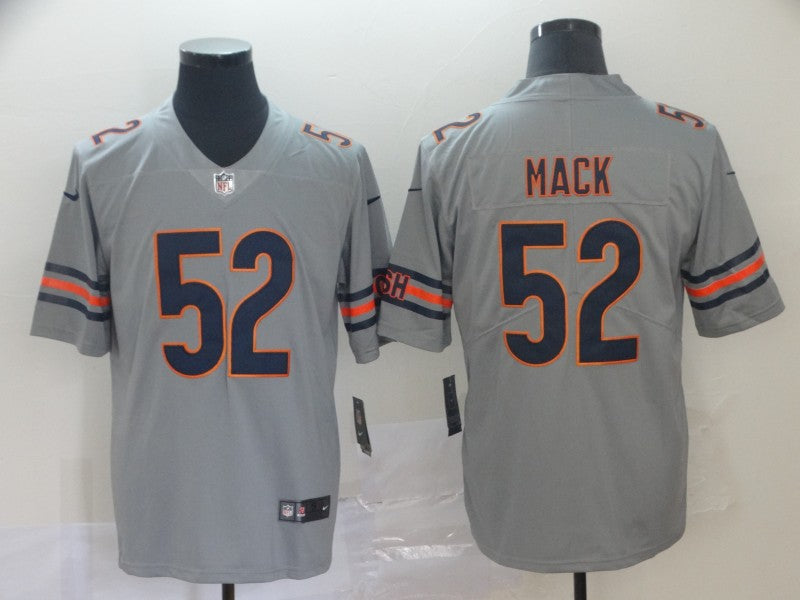 Men's Chicago Bears Khalil Mack #52 Gray Player Game Jersey1