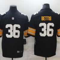 Men's Pittsburgh Steelers Jerome Bettis #36 Black Player Game Jersey1