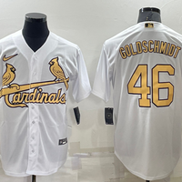 Men's St. Louis Cardinals Paul Goldschmidt #46 White Stitched Jersey1