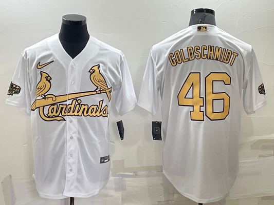 Men's St. Louis Cardinals Paul Goldschmidt #46 White Stitched Jersey1