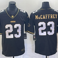 Men's San Francisco 49ers Christian McCaffrey #23 Black Game Player Jersey1