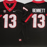 Men's Georgia Bulldogs Stetson Bennett #13 Black Player Jersey
