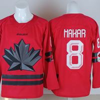 Men's Canada Hockey Cale Makar #8 Red 2026 Winter Olympics Jersey