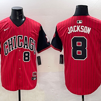 Men's Chicago White Sox Bo Jackson #8 Red/Black 2025 City Connect Limited Player Jersey1