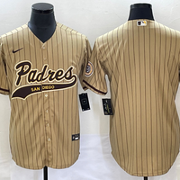 Men's San Diego Padres Tan Replica Blank Jersey1 Joint Edition