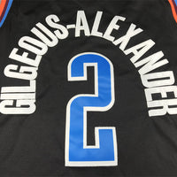 Men's Oklahoma City Thunder Shai Gilgeous-Alexander #2 Anthracite 2022/23 Fastbreak Jersey1 - City Edition