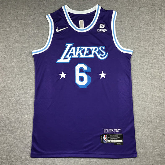 Men's Los Angeles Lakers LeBron James Purple Swingman Jersey1 - City Edition