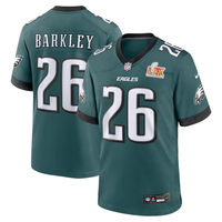 Saquon Barkley #26 Philadelphia Eagles Midnight Green Super Bowl LIX Game Jersey - JerseysFreak