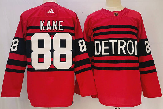 Men's Detroit Red Wings Patrick Kane #88 Red Player Jersey1