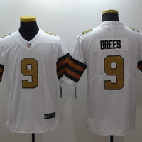 Men's New Orleans Saints Drew Brees #9 White Game Player Jersey1