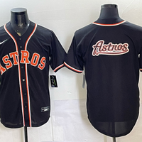 Men's Houston Astros Black Fashion Replica Out Jersey